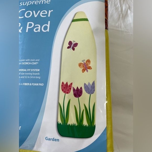 Whitmor | Scorch Resistant Ironing Board Cover and Extra Thick Pad | Tulips NIP - Picture 5 of 5